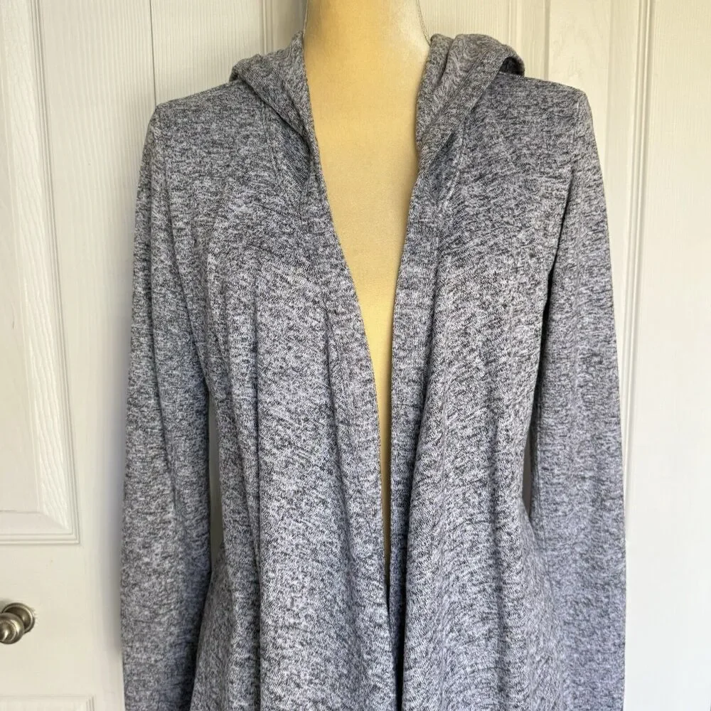 Old Navy Cardigan Women Size SP Open Front Drape Gray Shortie Flow